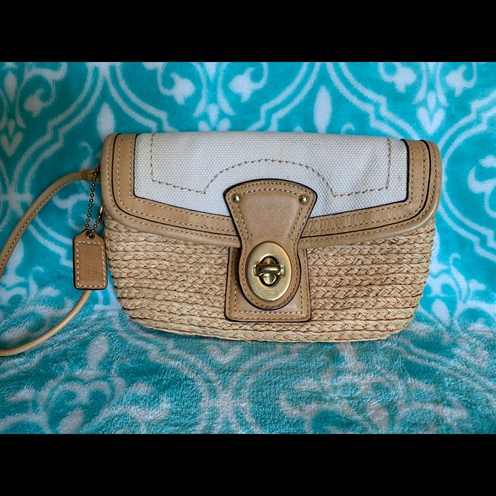 Authentic COACH clutch wristlet